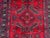 3'10" X 7'10" Vintage Afghan Hand-Knotted Baluchi Rug, Red Tribal Geometric Kitchen Rug For Sale - Image 4 of 12