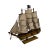 Vintage Wood Model Pirate Ship For Sale - Image 4 of 8