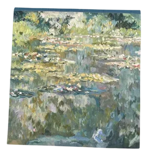 French in the style of Aubusson Tapestry Water Lilies attributed to Claude Monnet, 1960s