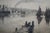 Antique John Hill Millspaugh Signed Nautical Ship Harbor Seascape Etching 29" For Sale - Image 10 of 10