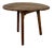 Antique French Provincial Oval Side Table in Ash Wood, 1870 For Sale