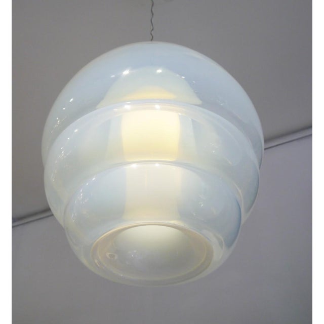 Pendant light by Carlo Nason for Mazzega Model LS134. This piece is attributed to the mentioned designer/maker. It has no...
