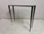 Black Forged Steel Console Table in the style of Jean Michel Frank, 2000s For Sale - Image 8 of 17