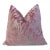 Pink Botanical Leaves Velvet Feather/Down Pillow For Sale