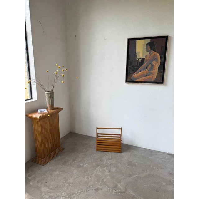 Constructivist Pine Magazine Rack, 1950s For Sale - Image 3 of 18