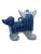 Late 20th Century Vintage Blue and White Chinoiserie Foo Dog Statue For Sale - Image 5 of 8