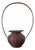Large Rare Japanese Bamboo Flower Basket Hahakago by Tokosai For Sale