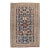 Late 19th Century Antique Zabihi Collection Caucasian Perpedil Blue Rug - 3'5" X 5'1" For Sale