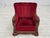 Mid-Century Modern Danish Relax Armchair in Furniture Velour and Carved Oak Wood, 1950s For Sale - Image 3 of 18