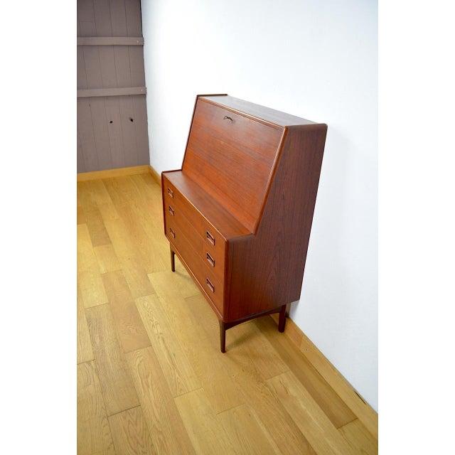 Vintage Danish Secretary in Teak by Arne Hovmand Olsen for Mogens Kold, 1960 For Sale - Image 17 of 18