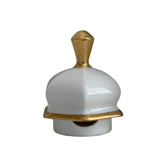 Antique Bernardaud Limoges “Ye Canterbury” Armorial Gilt Porcelain Coffee Pot For Sale - Image 6 of 9
