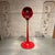 Vintage Red Space Age Floor Lamp / Pedestal Ashtray Combo Mid-Century For Sale - Image 11 of 14