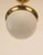 Late Jugendstil Pendant Lamp in Brass and Opaline Glass, Vienna, Austria, 1900s For Sale - Image 4 of 11
