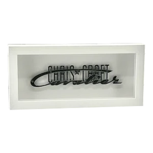 Chris Craft Logo Sign Vintage Original Framed