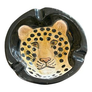 Vintage Italian Leopard Tray