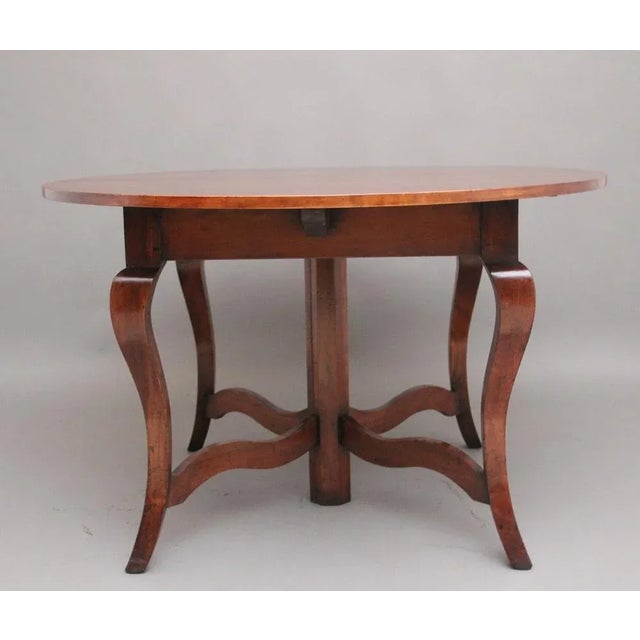Red Extending Dining Table in Cherry Wood, 1990 For Sale - Image 8 of 10