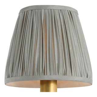 Visual Comfort Signature 6" Pleated Mist Silk Shade For Sale