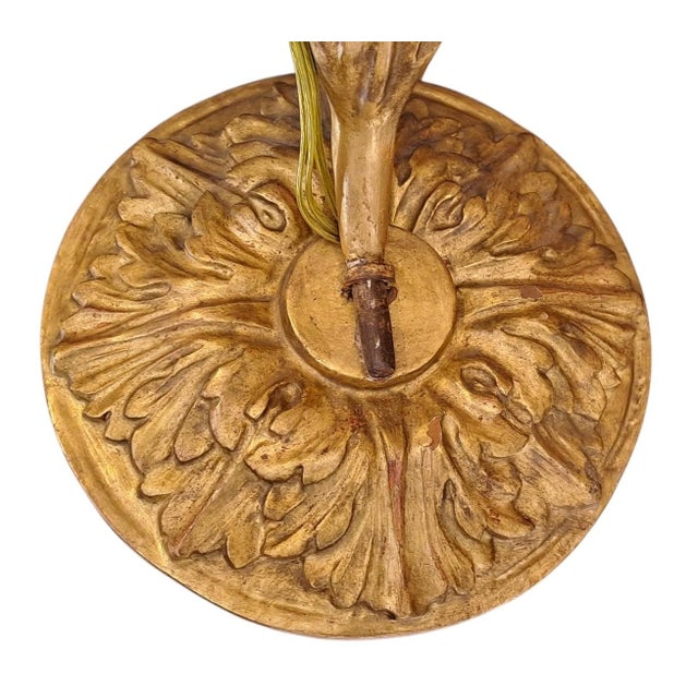 Wood Empire Giltwood Wall Lights, 1800s, Set of 2 For Sale - Image 7 of 11