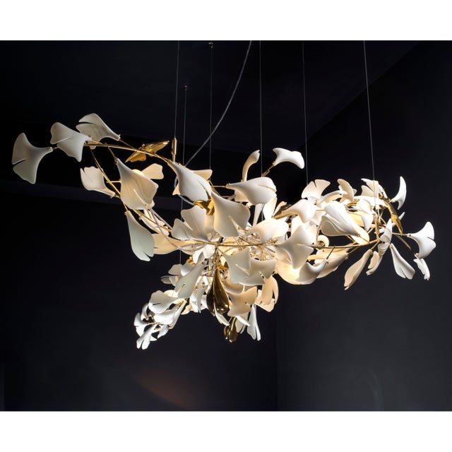 Contemporary Andreea Braescu Gingko 155 Light Sculpture For Sale - Image 3 of 6