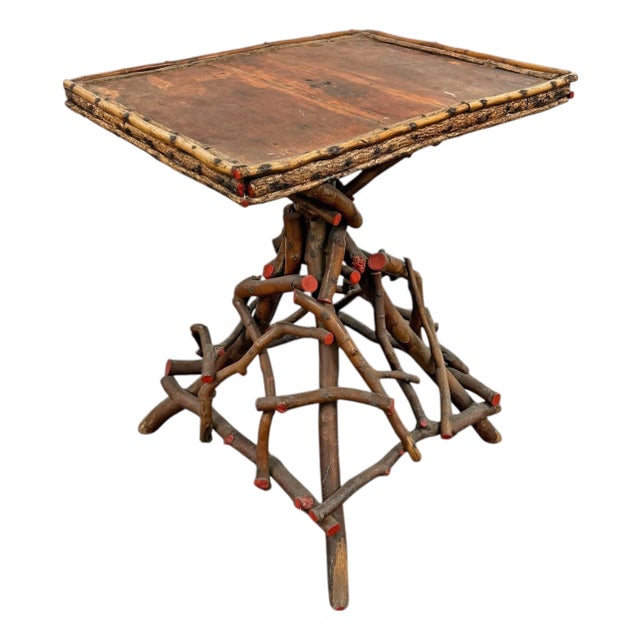 19th Century Adirondack Twig Table For Sale