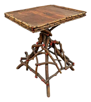 19th Century Adirondack Twig Table
