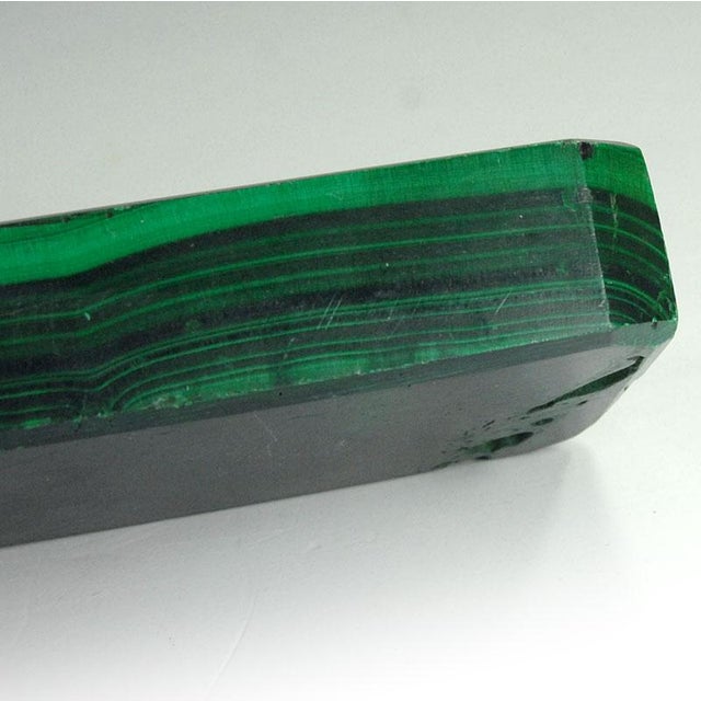 Black Antique Malachite Block Paper Weight For Sale - Image 8 of 10