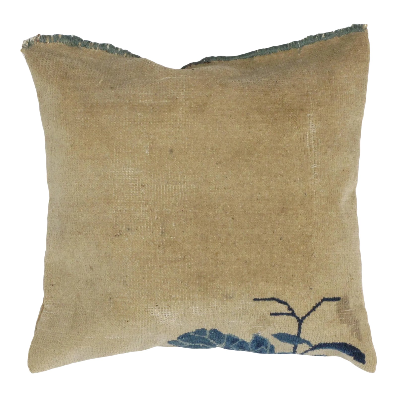 Antique Chinese Rug Fragment Pillow Chairish