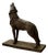 Unknown, Howling Wolf, 1970s, Cast Iron For Sale