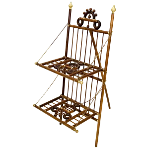 Victorian Fretwork 'Stick & Ball' Magazine or Book Stand