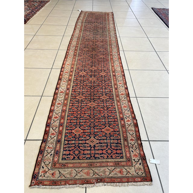 Textile Antique Malayer Rug - 3'3" X 15'1" For Sale - Image 7 of 9