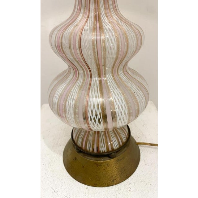 Mid-Century Modern Glass Table Lamp, 1950s For Sale - Image 3 of 6