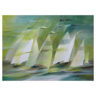 Zigmunds Snore, Regatta, 2019, Watercolor on Paper For Sale