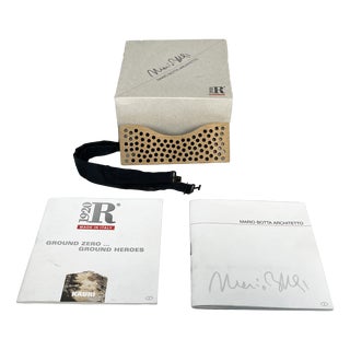 Postmodern Italian Wooden Bow Tie by Mario Botta for Riva 120, 2002 For Sale