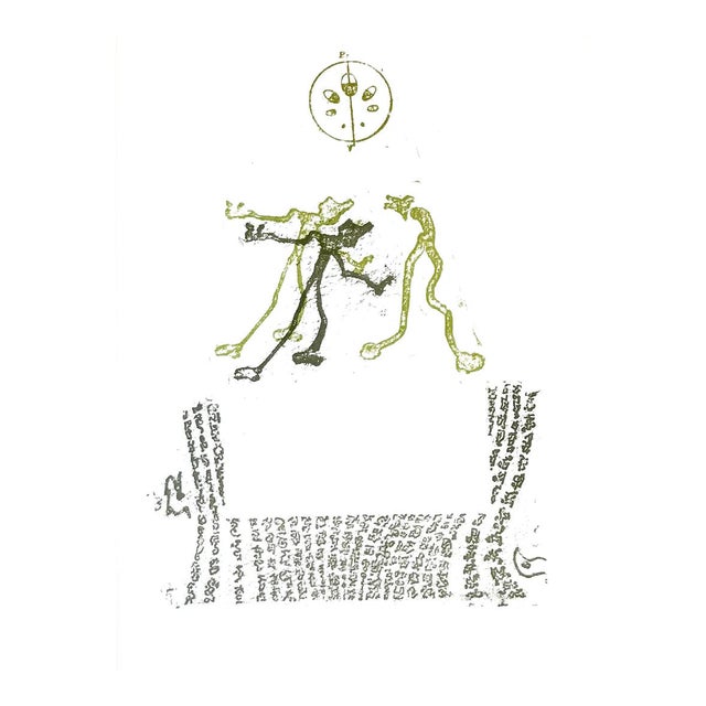 Max Ernst Original Lithograph 1970 Brother and Sister 2 For Sale