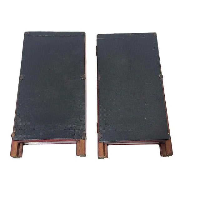 Blue French Folding Picture Frames, 1900s, Set of 2 For Sale - Image 8 of 9