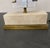 1970s Maitland-Smith Tessellated Stone & Brass Kimono Table Lamp For Sale - Image 9 of 14