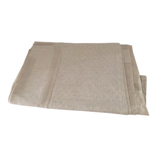 1990s Giorgio Armani Casa Linen & Silk Tablecloth For Sale