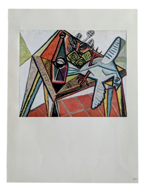 Pablo Picasso, Still Life, Color Offset Lithograph on Pur de Marais Fil Paper, 1943