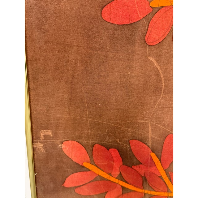 Amos Amit Signed Three-Panel Framed Batik, Circa 1982 For Sale - Image 11 of 12
