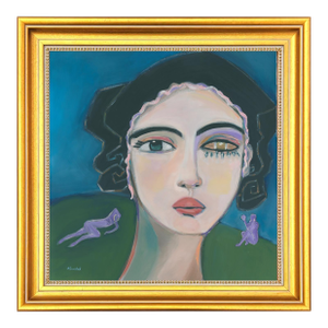 Modern Portrait Oil Painting by Alexandra Swistak