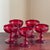 1960s Ruby Red Coupe Glasses - Set of 5 For Sale - Image 11 of 11