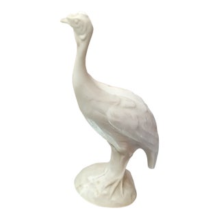 Gorgeous Toscany Carrara Marble Made in Italy Bird Figurine For Sale