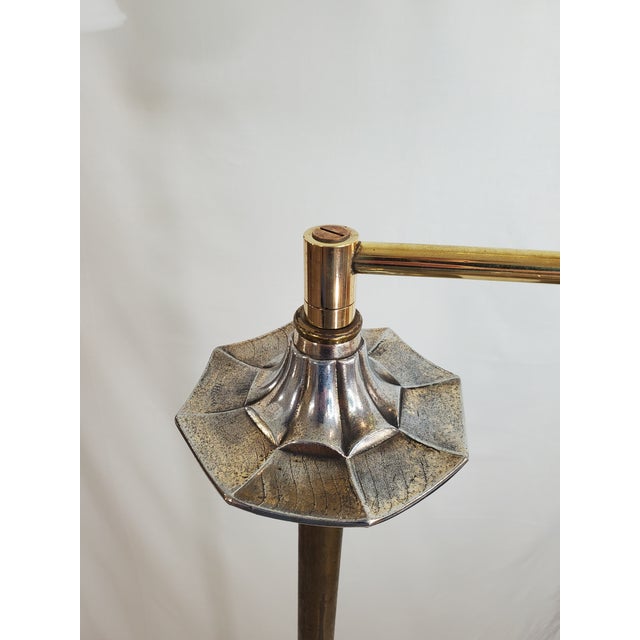 Vintage Mid-Century Art Deco Cottage Core Reading Floor Lamp For Sale In Austin - Image 6 of 12
