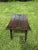 Mid 20th Century Mid-Century Arts & Crafts Solid Oak Wood Bench Stool Curved Seat Rustic For Sale - Image 5 of 17