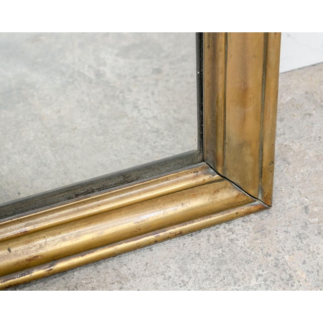 Antique Brass Brewery Mirror, 1800s For Sale - Image 4 of 11