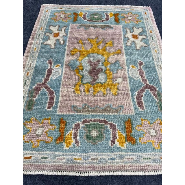 Turkish Oushak Rug 2'2" x 2'10" #24405 Explore a curated collection of hallway runners, wool rugs, and handmade...