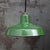 French factory pendant light green enamel, white interior E26 / E27 Up to 250V (Europe/UK Standard).The wiring of this...
