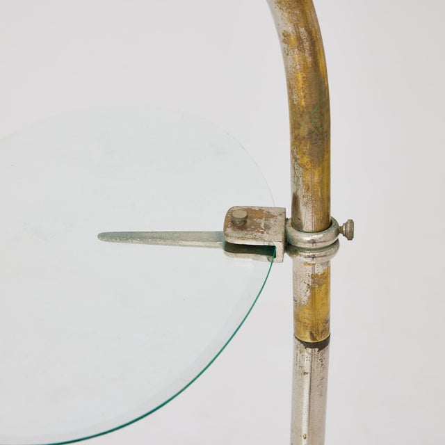 Metal Vintage Art Nouveau Metal and Glass Patisserie Display Stand, 1930s For Sale - Image 7 of 18
