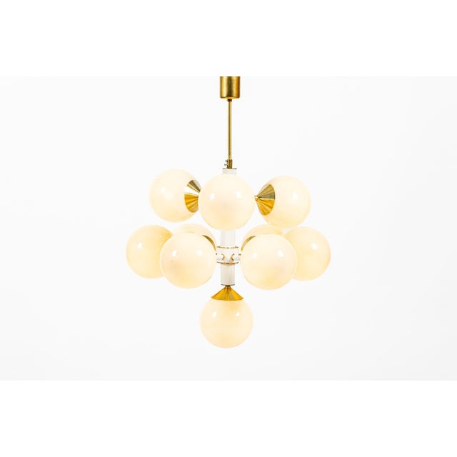 1970s Mid-Century Modern Sputnik Chandelier by Szarvasi, Hungary 3 Available For Sale - Image 4 of 15
