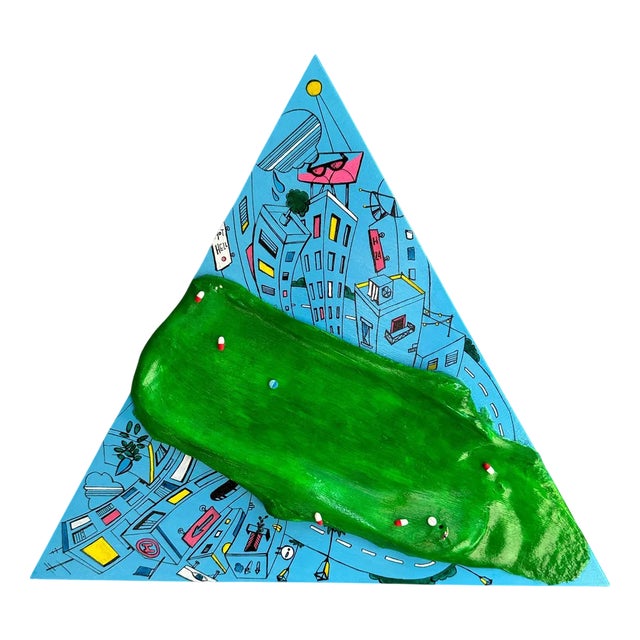 Vera Vizzi, Safe in the Middle Relief, Mixed Media, 2022 For Sale